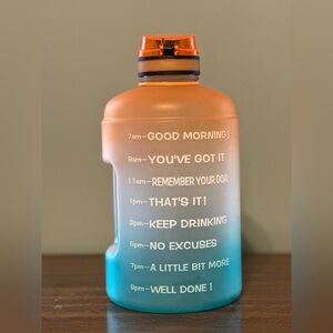 Gradient Motivational Water Bottle